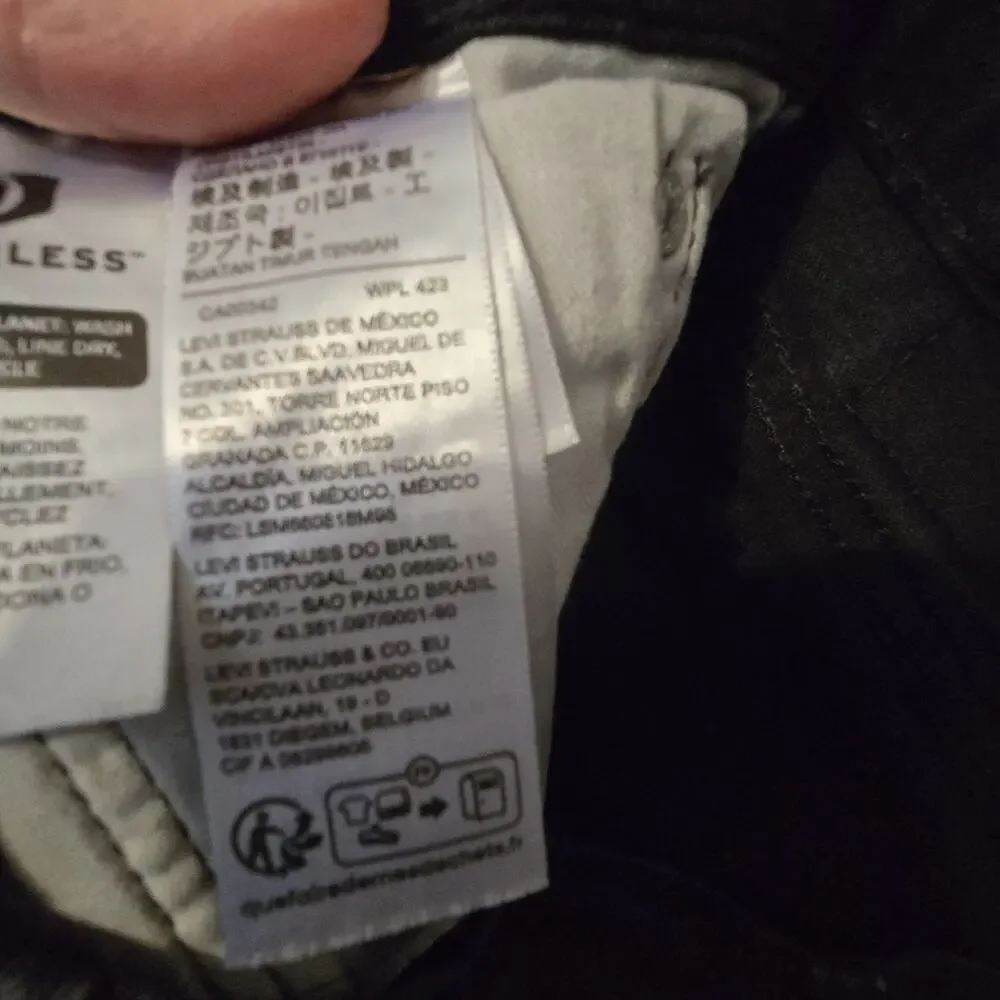 Levi's Black 541 Straight Leg Jeans Mens 32